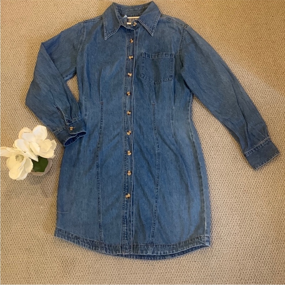 Bill Blass Blue Denim Dress